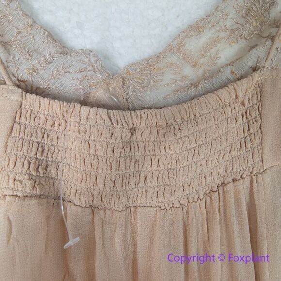 New! Free People Current Obsession Maxi Slip in Pink Sand Dune, size S - Picture 12 of 16